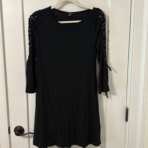 EXPRESS black dress with detailed sleeves!